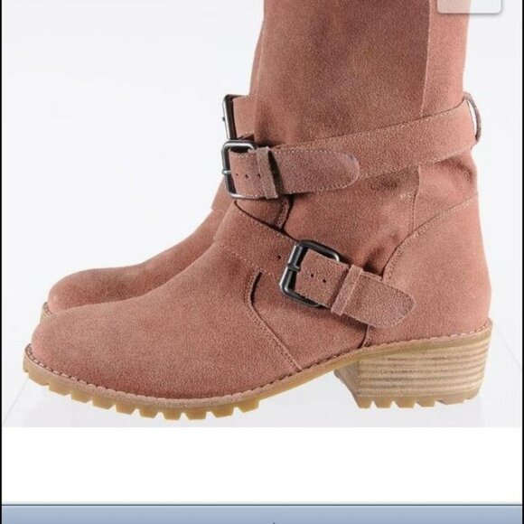 Pink suede DV by Dolce Vita booties - Picture 1 of 8